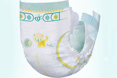 Envasadora de pañales para bebés